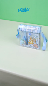 Skoola Stationery Sticker Set Notebook Tape Scrap Stiker Anak Perempuan Kado Christmas Hampers - Ame