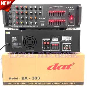 Amplifier Karaoke DAT DT 313 / 303 Original Profesional Digital Audio Amplifier USB / Bluetooth
