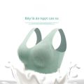 Áo Ngực Thể Thao Bằng Cao Su Thái Lan Kiểu Vest Dành Cho Nữ Không Có Dây Không Có Đường May Áo Ngực Ngủ Chống Chảy Xệ Giảm Mỡ Ngực Bên Hông Đồ Lót Năng Động. 