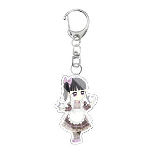 Bandai | Móc Khóa Trang Phục Hầu Gái Quán Cà Phê Diệt Quỷ Mặt Dây Chuyền Anime Charm Hoạt Hình Dễ Thương Makio Suma Daki Kanao Tsuyuri Quà Tặng Acrylic Chủ Đề Tráng Miệng Dành Cho Fan.