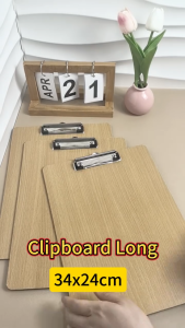 Long Wooden Clipboard Long Bond Paper Organizer File Folder Document Organizer for School Office Supplies 3/5/10PCS
