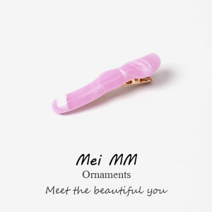 New 2025 Elegant Womens Wave Side Bangs Duckbill Hair Clips Fashionable Korean Style Hair Accessories One Word Hair Strips