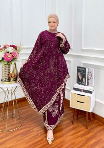 BISA COD setelan dres wajik ncim reyna maroon