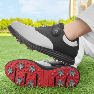 Giày Golf Nam Chuyên Nghiệp Size Lớn 39-48 Thoáng Khí Thoải Mái Chống Trơn Trượt Da Thể Thao Dùng Cho Huấn Luyện