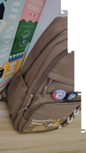 D1-296 - CAPYBARA Design 46CM Korea Backpack / Beg Galas Sekolah Rendah & Menengah / Kanak-Kanak Kids Backpack