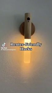 Lampu Tidur Dinding Dekorasi Sensor Gerak Magnetic Motion Light LED Wireless Lampu Tidur Rechargeable Minimalis Nordic Lampu Hias Dekorasi Kamar Tidur/Ruang Tamu Aisle Night Light Human Body Sensor Lampu Malam Dinding