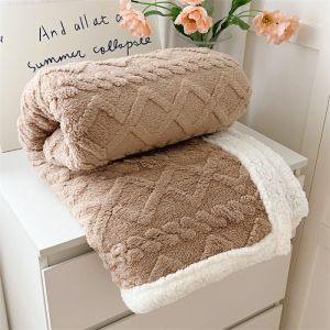 Thickened Double Layer Taffeta Fleece Blanket