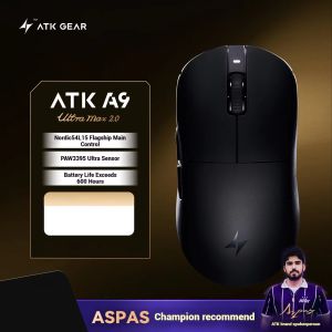 Atk Dragonfly A9 Wireless Bluetooth Mouse Gaming Ergonomic Computer Office Three-Mode Star Flash Edition Mouse Boy Birthday Gift