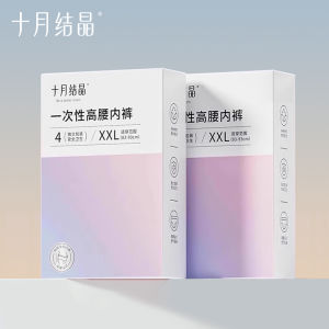 TEN-M JOURNEY High Waist Disposable Panties for Maternity Comfor & C-section Friendly 4Pcs/Pack
