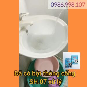 Bột Thông Cống Cực Mạnh SH07 Hiệu Quả 100% Thông Tắc Đường Ống Bồn Rửa Bát Bồn Cầu 100g