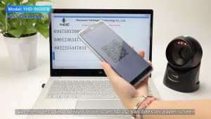 Barcode Scanner Wireless Bluetooth 2D 1D QR Code Auto Scan Akurasi Tinggi & Support SPP Mode