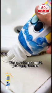 [SG In Stock] Mold Remover Gel 200g With a brush head Easily Remove Mold Washing machine toilet kitchen cleaning gel