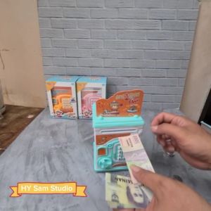Mainan Anak Celengan Brangkas Money Safe Mini / Mainan Celengan Anak Mesin ATM Anak
