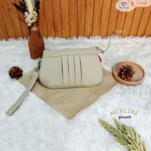 POUCH MERLINE INOE Dompet Wanita Murah Simple Anti Air