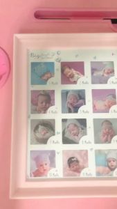 ink photo frame Baby hand and foot souvenir 1 Month Baby Photo Frame / bingkai foto / handprint