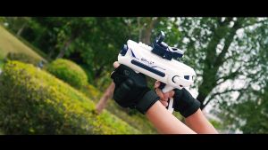 Gaya Ruang Baru Pistol Air Meledak Listrik Penuh Otomatis Anak-anak Kolam Renang Pantai Mainan Air