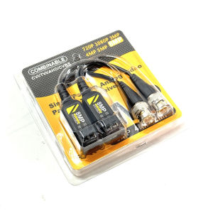 8MP HD Video Balun Connector Transmission BNC Twisted Pair Transmitter Cctv Cable Support 8MP/5MP/1080P AHD/CVI/TVI Camera