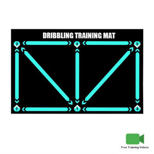 Durable non-slip football training mat Foldable carpet dribbling football training mat childrens football indoor equipment