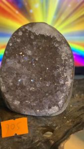 Hoa đá Thạch Anh hồng tím Amethyst Rainbow  AAA tự nhiên Braxin Uruguaytán sắc đặc biệt năng lượng vũ trụ 905