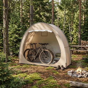 Portable Thickened Oxford Cloth Bike Shelter Private Travel Tent for Outdoor Hiking Cycling Camping And Travel