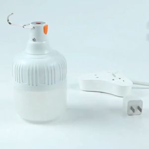 Portable Lights Bulb USB Rechargeable Light Camping Lamp Outdoor Lighting Dimmable Waterproof LED Camping Light Hurricane Lamps Tent Lantern Batteries Powered Light for Emergency Camping Garden Garage BBQ