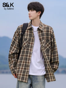 BALENO | Retro Checkered Long Sleeve Shirt Casual 1pc
