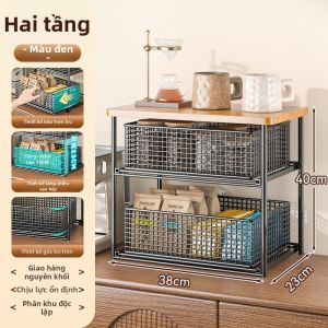 Kệ Tổ Chức Hộp Ngăn Kéo Để Túi Trà Cốc Snack và Vật dụng Linh Tinh Đa tầng