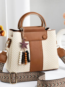 MEIXUAN | Stylish Color Collision Womens Shoulder Bucket Bag