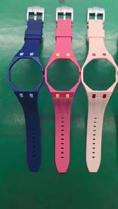 2-in-1 PC Case+Silicone Strap for Swatch X AP Royal Pop Pocket Watch Changer To Wristwatch Integrated Modification Accessories