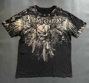 European and American mens summer skull print comfortable and breathable round neck T-shirt outdoor street fashion top