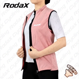 RodaX Marshall Women Gilet Double Zipper Risleting Kepala Dobel 2-ways Zipper Vest Double Zipper Roadbike Wanita MTB Rompi Gowes Cewek Rompi Sepeda Wanita Rompi Sepeda Balap Rompi Olahraga Sepedah Wanita Jaket Gowes Cewek Jaket Roadbike Wanita Baju Gowes