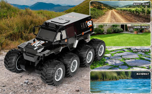 1:12 Remote Control Car Monster Truck Off Road Waterproof Car Toy Large Remote Control Monster Truck Electric Car RC Drift Car with Handle for Kids Teens Birthday Christmas Gifts