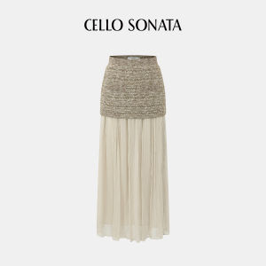 Cello Sonata | New Spring and Summer Resort Style Knit and Sheer Skirt Dress