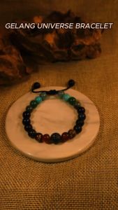 UNIVERSE BRACELET Gelang Batu Akik Kristal Pria Wanita Keren ASLI Original