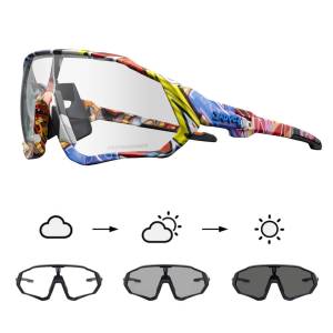 Kapvoe Photochromic กีฬาขี่จักรยานแว่นตาสําหรับผู้ชายผู้หญิง MTB Mountain จักรยานแว่นตาขี่จักรยานแว่นตากันแดด Oculos Ciclismo
