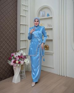 SET TUNIK NAIRA SPAN SATIN PREMIUM || BAJU KURUNG ADAT MELAYU || SET BAJU KURUNG PAYET MANUAL || BAJU KURUNG WISUDA - embus pashmina
