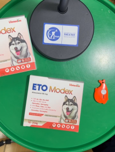 Viên nhai Eto Modex phòng và ngăn ngừa ve rận bọ chét và viêm da trên chó từ 10-25kg