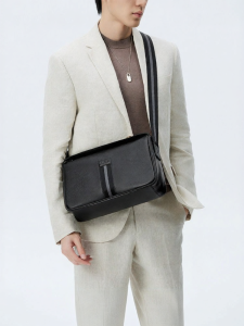 Pierre Cardin | Túi Đeo Chéo Da Thật Dung Lượng Lớn