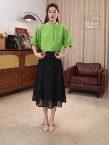 20 Silk Comfort Loose Button-down Shirt