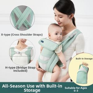 MENGWAXINCHONG | Convenient Traditional Rear Baby Carrier For Older Babies