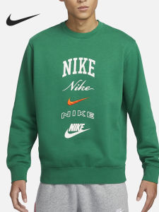 Nike | Áo Hoodie Dài Tay Form Rộng Cổ Tròn Phong Cách Thể Thao