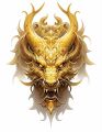 stiker gambar dragon size 15x20 cm print cut. 