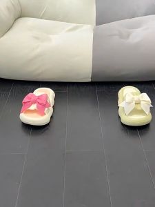 Satu Keluarga Sandal Flat Wanita Motif Pita S57 Sendal Korea Pita Karet / Sendal Wanita Slop Jelly Kekinian Rumah Flat Anti Slip