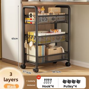 Suobai | Portable Space-saving Bookshelf on Wheels