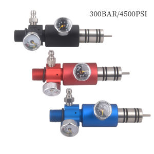 New M18*1.5 Adjustable Output 0-3000PSI Air Tank Pressure Regulator Valve Gas Cylinder Refill Filling Adapter Regulating For CO2 Diving Paintball Station Scuba Softair Aquarium Accesories