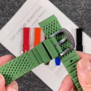Breathable Silica Gel Smart Watch Band Rubber Strap 16 18 24 20 22mm Silicone Bracelet Generic Replacement Watchbands with pins
