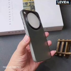 Case IMD Hybrid Plate & Hologram Black Case untuk Oppo Find X8, X8 Pro & X5 Pro