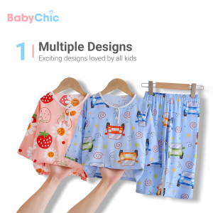 Kids Long Sleeve Pyjamas Set Baju Tidur Budak Lengan Panjang Toddler Pajamas Sleepwear 1 - 14 Years