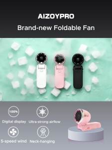 Aizoypro【Ready Stock】Speed Handheld Fan Pro Portable Turbo Fan Mini Fan Cooler LED Display 4000mAh Battery 100 Gear Adjustment