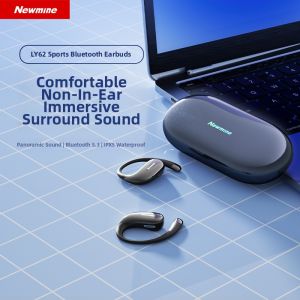 NIUMAN | Wireless Bluetooth Ear Hook Headphones Noise Cancellation Running